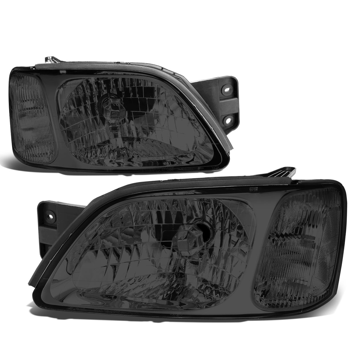 DNA Motoring, 00-04 Subaru Legacy L/Brighton 03-06 Baja Headlights - Smoked Housing Clear Corner