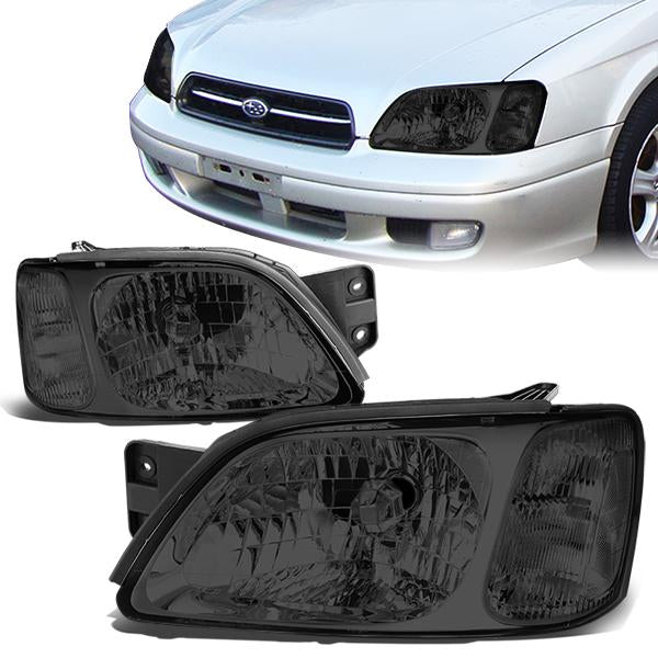 DNA Motoring, 00-04 Subaru Legacy L/Brighton 03-06 Baja Headlights - Smoked Housing Clear Corner