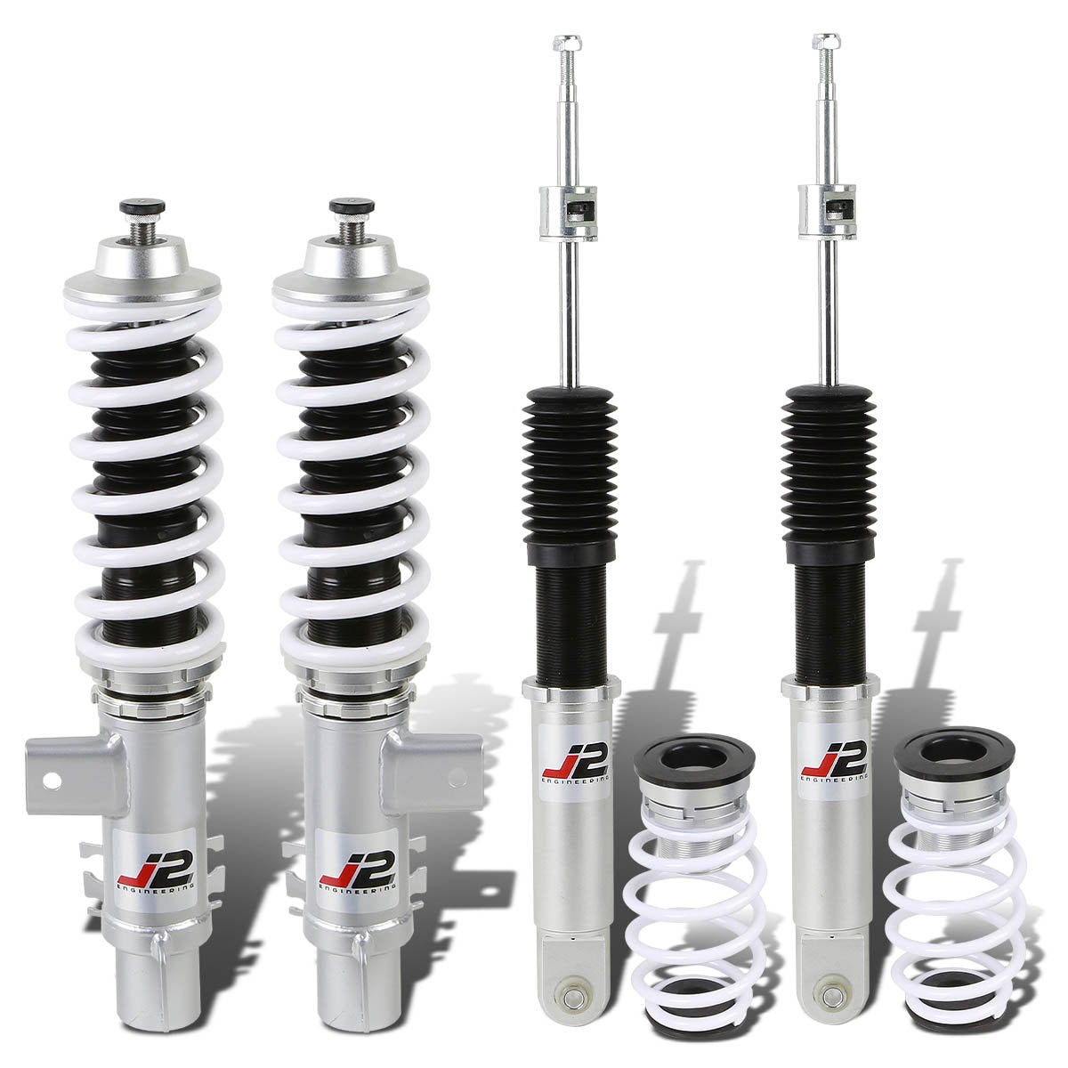 J2 Engineering, 00-05 Audi A2 01-14 Volkswagen Polo Adjustable Damper Coilover Kit