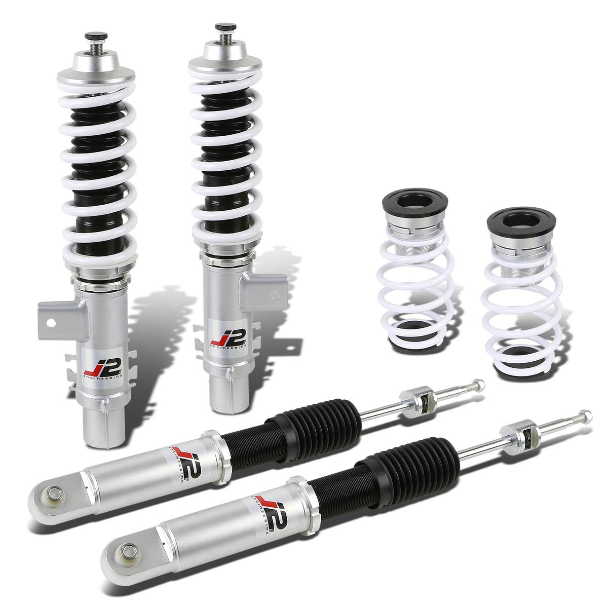 J2 Engineering, 00-05 Audi A2 01-14 Volkswagen Polo Adjustable Damper Coilover Kit