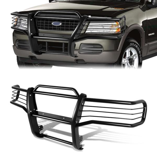 CAAP, 01-05 Ford Explorer Sport Trac Brush Grille Guard - Steel - Black