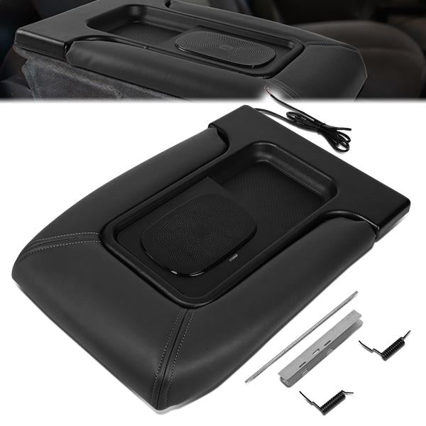 CAAP, 01-07 Chevy Silverado GMC Sierra Leather Center Console Lid w/USB Wireless Chager