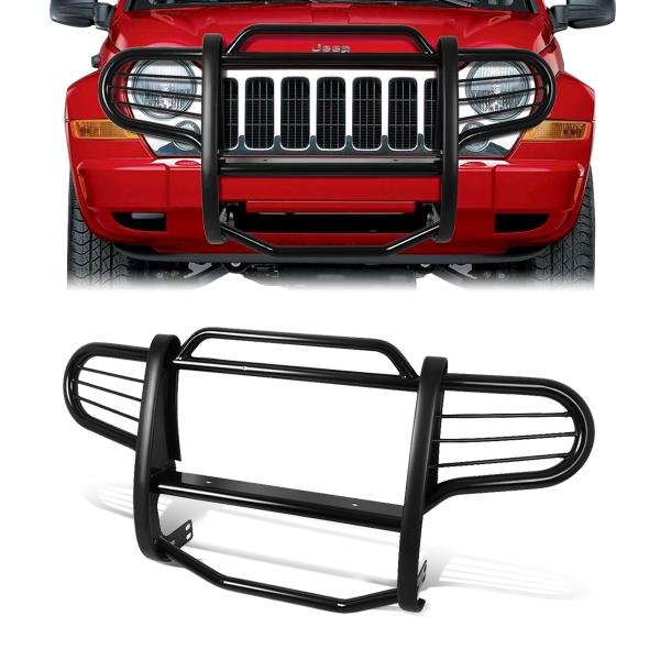 CAAP, 02-07 Jeep Liberty Brush Grille Guard - Steel - Black