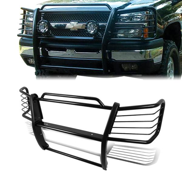 CAAP, 03-07 Chevy Silverado 2500HD 3500 Classic Brush Grille Guard - Steel - Black