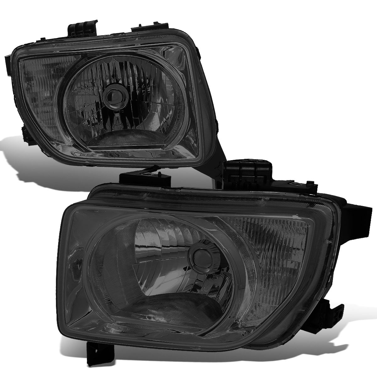 DNA Motoring, 03-08 Honda Element DX/EX/LX Headlights - Smoked Housing Clear Corner