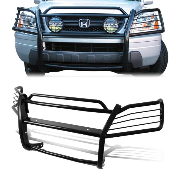 CAAP, 03-08 Honda Pilot Brush Grille Guard - Steel - Black