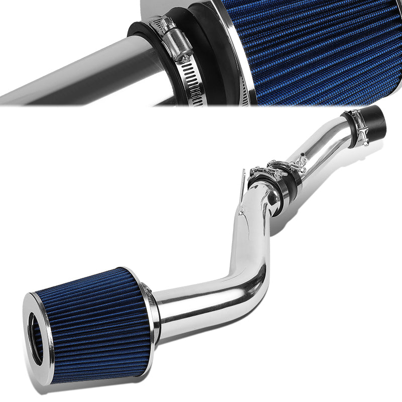 J2 Engineering, 03-08 Hyundai Tiburon 2.7L V6 Aluminum Cold Air Intake w/Blue Cone Filter