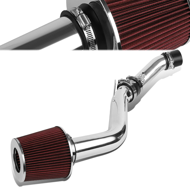 J2 Engineering, 03-08 Hyundai Tiburon 2.7L V6 Aluminum Cold Air Intake w/Red Cone Filter