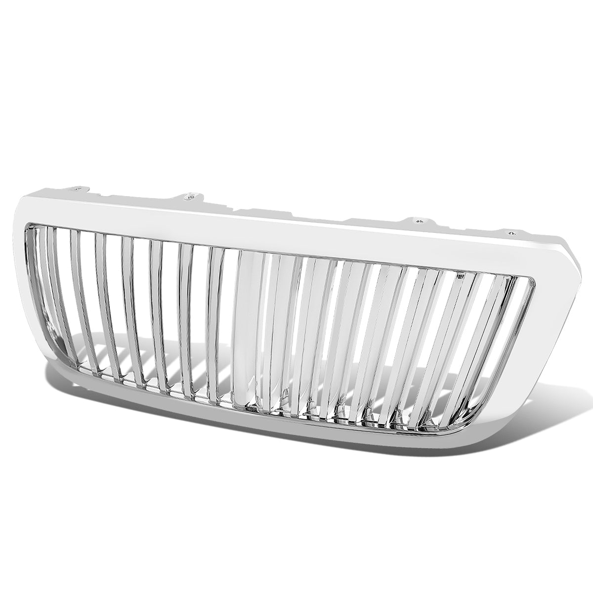 CAAP, 04-05 Ford Ranger Front Grille - Badgeless Vertical Fence Style - Chrome