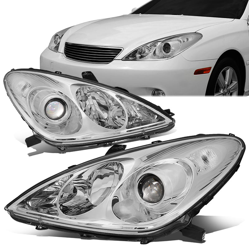 DNA Motoring, 04-06 Lexus ES330 Pair Projector Headlights (Chrome Housing)