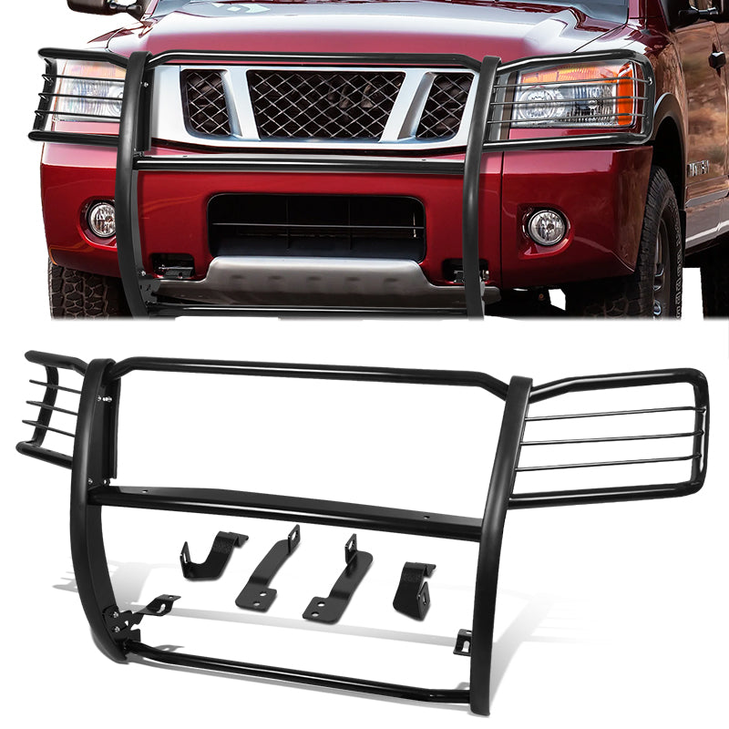 CAAP, 04-15 Nissan Titan Armada Brush Grille Guard - Steel - Black