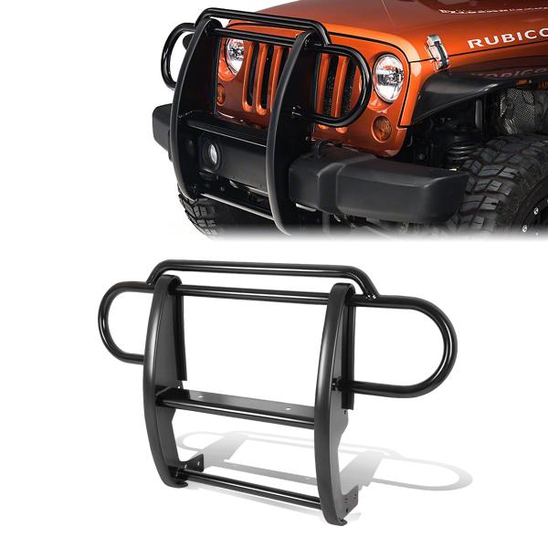 CAAP, 07-17 Jeep Wrangler Brush Grille Guard - Steel - Black