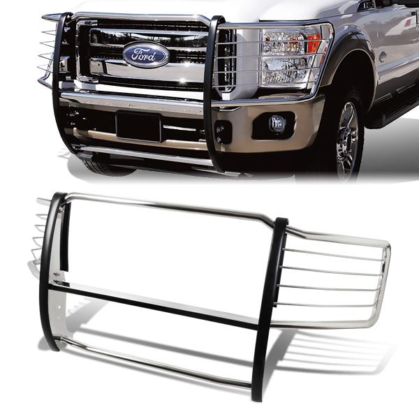 CAAP, 08-10 Ford F250 F350 F450 F550 Super Duty Brush Grille Guard - Stainless Steel