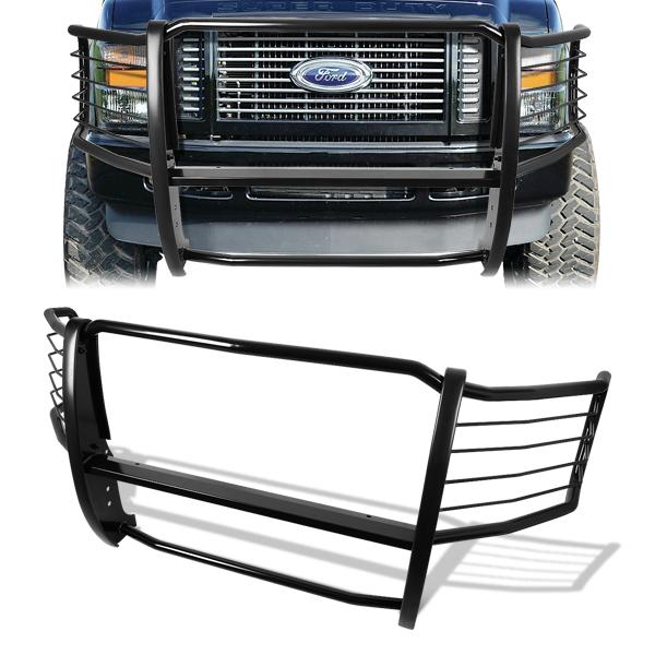 CAAP, 08-10 Ford F250 F350 F450 F550 Super Duty Brush Grille Guard - Steel - Black