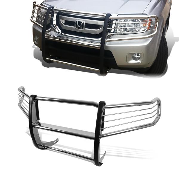 CAAP, 09-15 Honda Pilot Brush Grille Guard - Stainless Steel