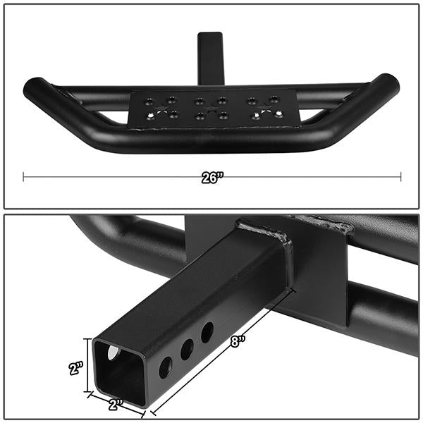 CAAP, 2" Receiver 25.5" W 1.8" OD Trailer Tow Hitch Step Bar - Heavy Duty Aluminum