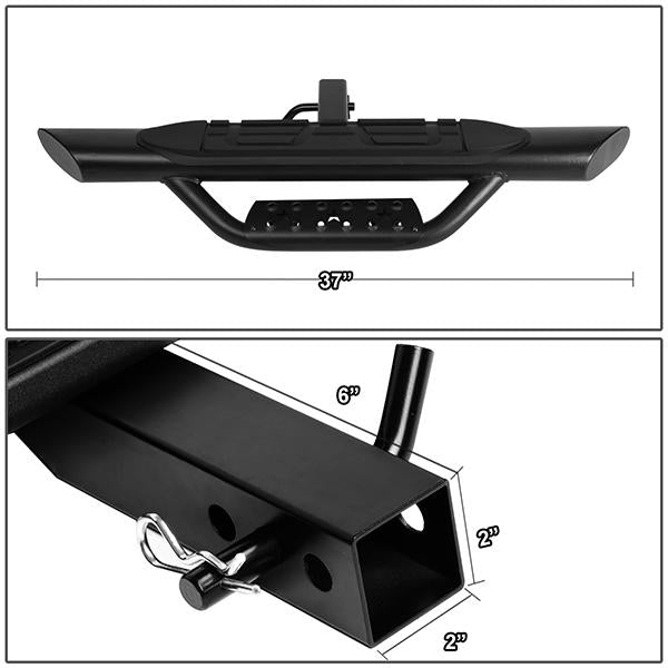 CAAP, 2" Receiver 3.75"OD Oval Trailer Tow Hitch Step Bar w/Drop Steps