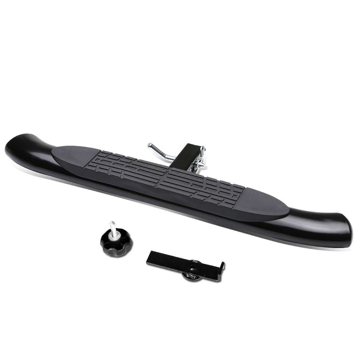 CAAP, 2" Receiver 37" L x 4" Wide Oval Trailer Tow Hitch Step Bar - Black Powdercoated