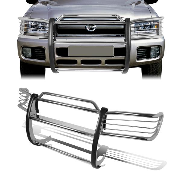 CAAP, 96-04 Nissan Pathfinder Brush Grille Guard - Stainless Steel