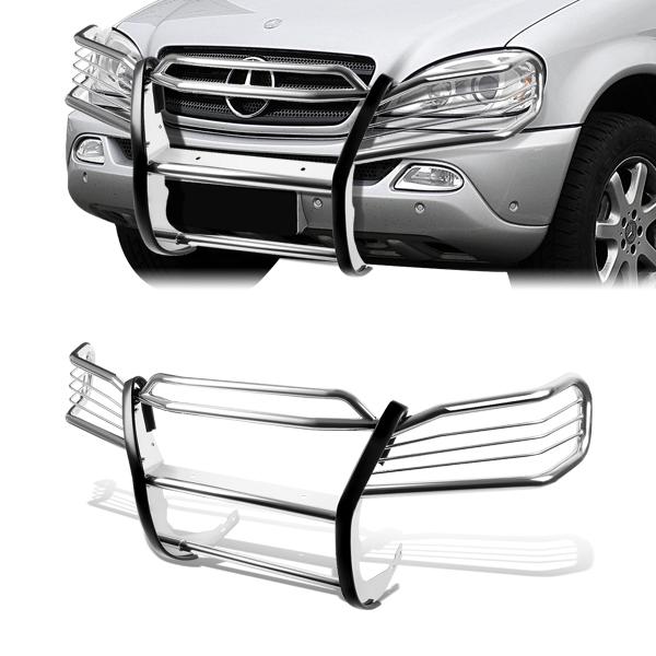 CAAP, 98-05 Mercedes-Benz ML320 ML350 ML430 ML500 Brush Grille Guard - Stainless Steel