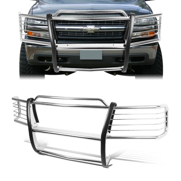 CAAP, 99-02 Chevy Silverado 1500 2500 00-06 Suburban Brush Grille Guard - Stainless Steel