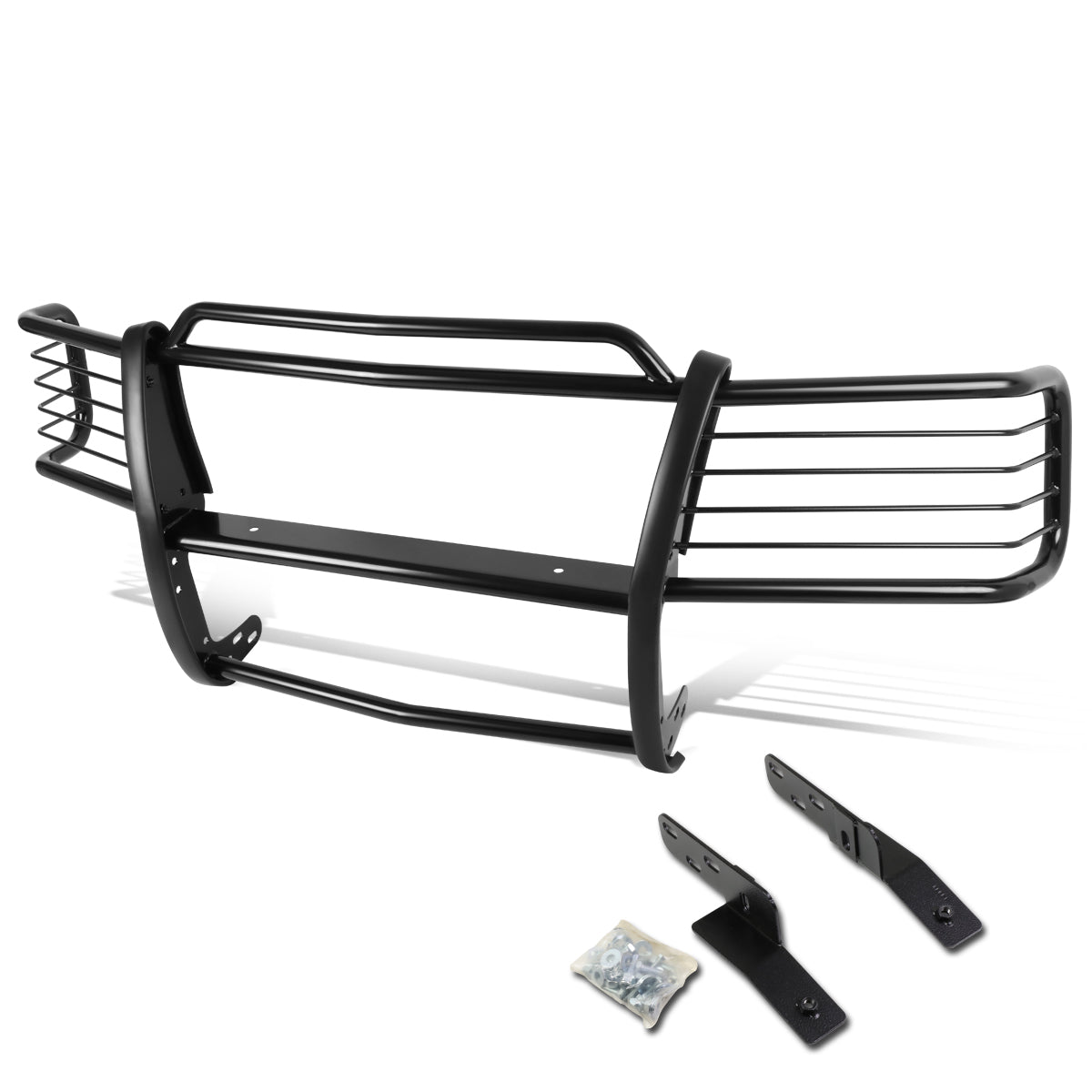 CAAP, 99-02 Chevy Silverado 1500 2500 00-06 Suburban Brush Grille Guard - Steel - Black