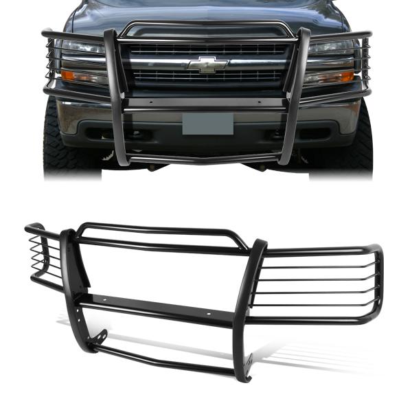 CAAP, 99-02 Chevy Silverado 1500 2500 00-06 Suburban Brush Grille Guard - Steel - Black