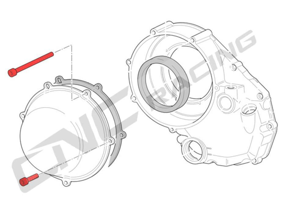 CNC Racing, KV221 - CNC RACING Ducati Clutch Cover Screws set