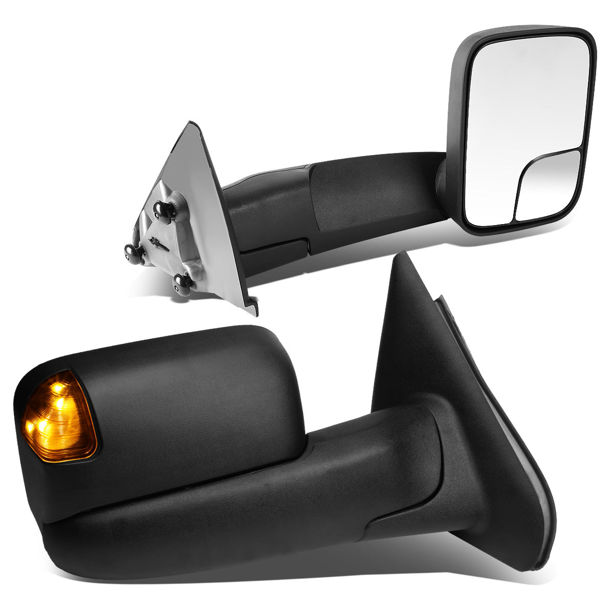 CAAP, Manual Towing Mirrors (Pair)02-08 Dodge Ram 1500, 03-09 Ram 2500