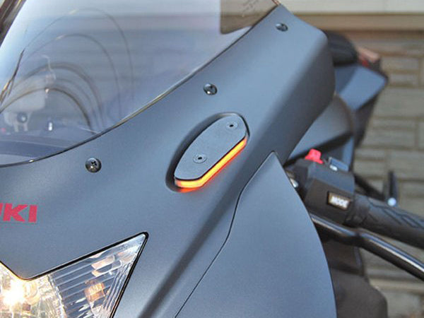 NRC, NEW RAGE CYCLES Suzuki GSX-R LED Mirror Block-off Turn Signals